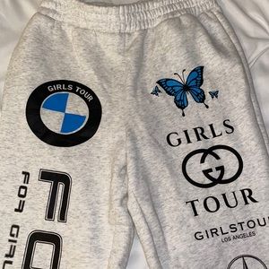 Girls tour sweatpants